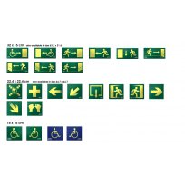 Escape Route Signs Class D - EU Standards